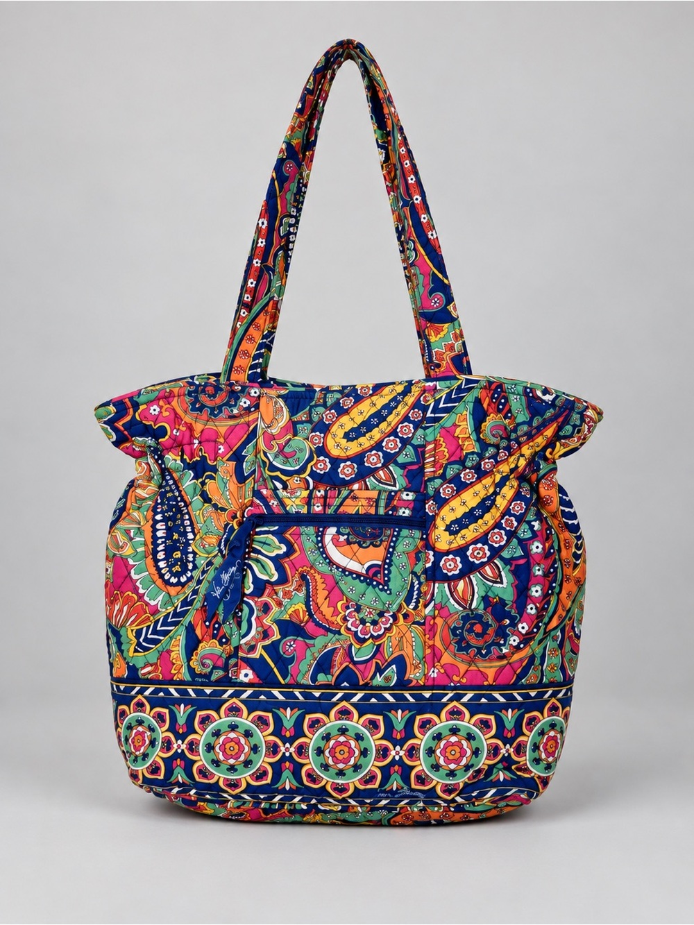 Vera Bradley Venetian Paisley Shoulder Bag Tote Purse Quilted Retired Bohemian